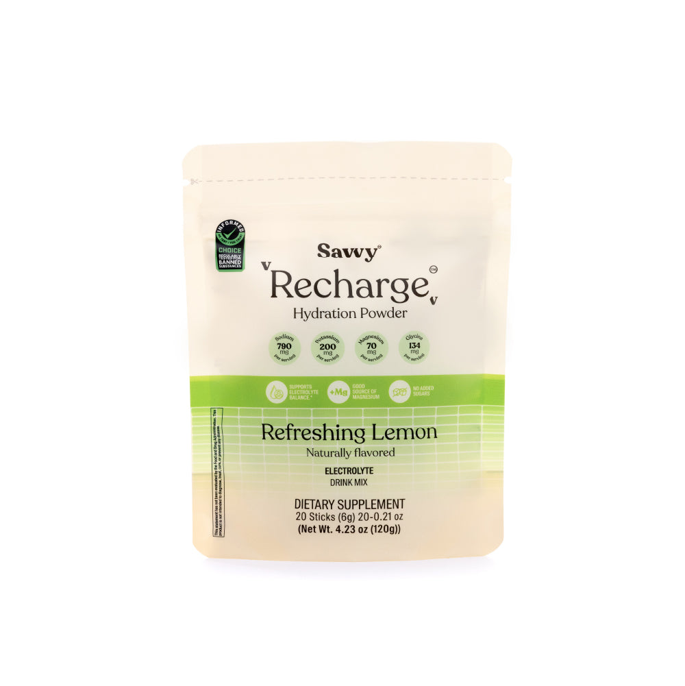 Recharge®️ lemon 120gr | Hydration Powder | lemon flavor – Savvy USA